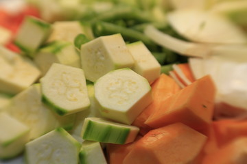 verdure fresche tagliate