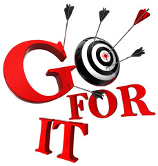 go for it red words and conceptual target