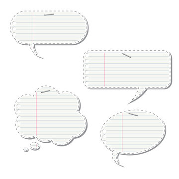 Collection of speech bubbles