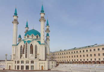 Fototapeta na wymiar Qolsharif Mosque in Kazan Kremlin