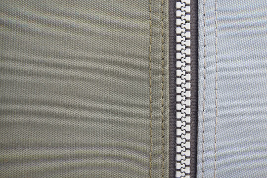 texture of fabric with zipper