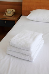 Fototapeta na wymiar towels for guest