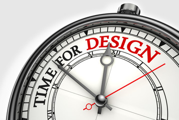 time for design concept clock
