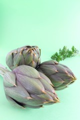 Fototapeta premium carciofi e prezzemolo