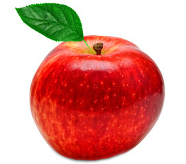 red apple isolated on white background