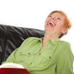 Obraz na płótnie Canvas Hearty śmiejąc dojrzałej kobiety (64)