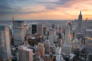 Meubelstickers New York City sunset © rabbit75_fot