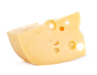Cheese isolated on white