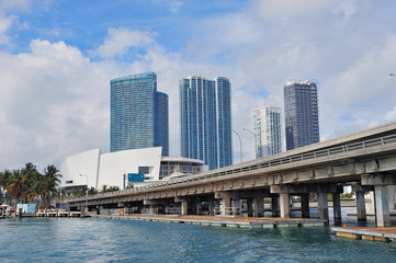 Fototapeta na wymiar Miami skyscrapers
