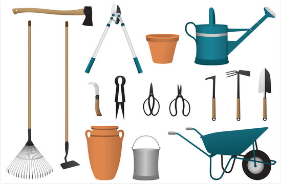 Iconset (1/2) colored *** Garten Werkzeug