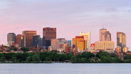 Fototapeta na wymiar Boston sunset