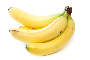 bananas isolated on white