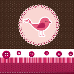 cute bird vector