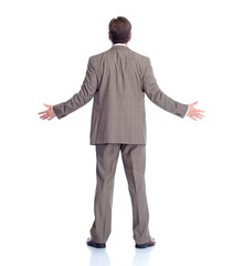 Businessman back.