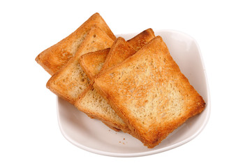 toast bread on a plate