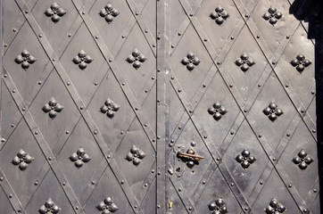 historical metal doors background