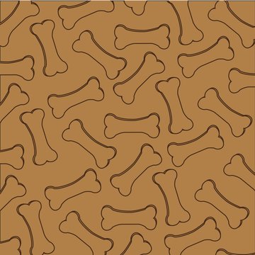 pattern kibble dog silhouettes