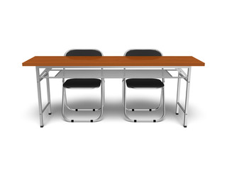 長机とパイプ椅子