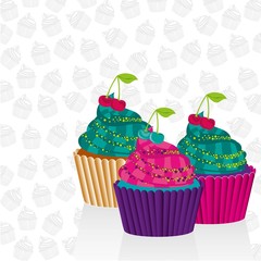Cupcakes psychedelic