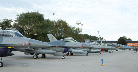 Several jets lined up