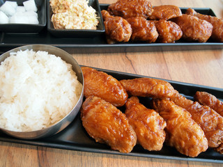 Korean fried chicken.