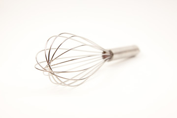 Eggbeater with focus on the wires