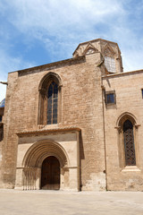 Fototapeta na wymiar Valencia Cathedral and Almoina Square