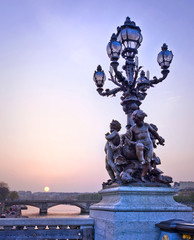 Pont Alexandre III de nuit - Paris
