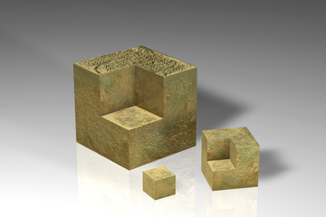 Cube Gold 3er