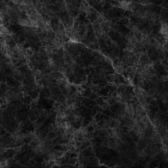 Afwasbaar Fotobehang Steen Zwart marmeren textuur (hoge resolutie)