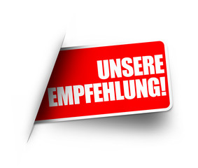 Unsere Empfehlung! Button, Icon
