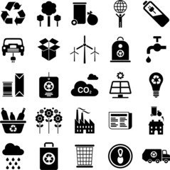 green environment and recycle icons © beguima
