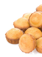 muffin cakes isolated on white