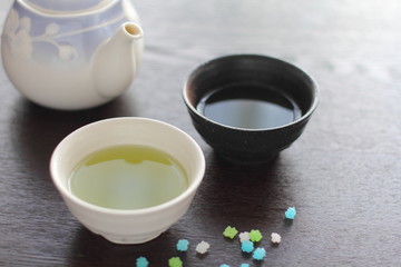 緑茶と金平糖