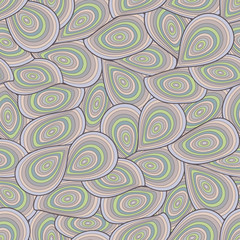 Seamless vector peacock feather pattern