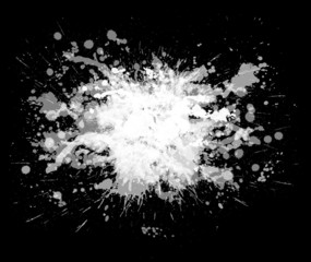 blot isolated on black