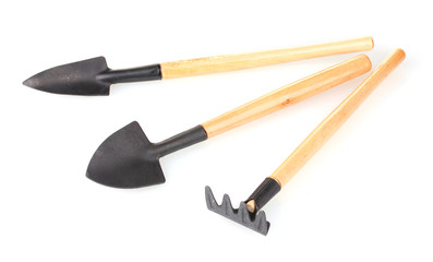 Garden set isolated on white