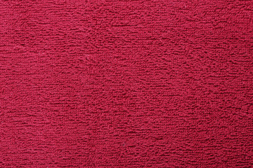 Fototapeta premium red bright towel close up