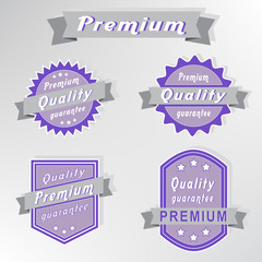 Premium quality guarantee stamps set