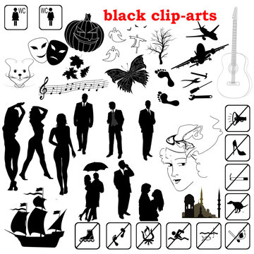 vector black clip-arts