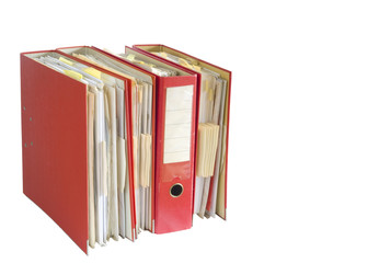 file or office folders, isolated