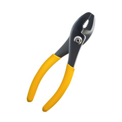 yellow pliers (EPS 8) isolated