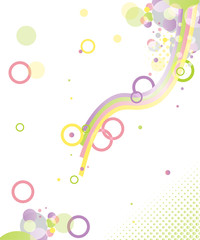 Abstract vector background - spring, color imagination