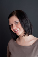 Fototapeta premium portrait of the cheerful girl
