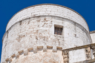 Fototapeta na wymiar Amati tower. Cisternino. Puglia. Italy.