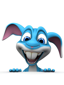 Osterhase Cartoon 3D