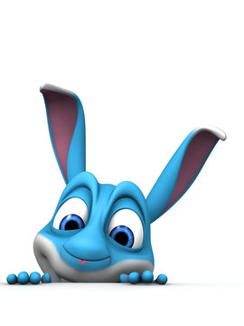 Osterhase Cartoon Peep-bo