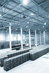 Large modern empty storehouse