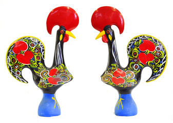 traditional portuguese statuette of Barcelos cock