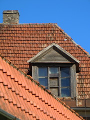 Red roof and dormer (Riga, Latvia)